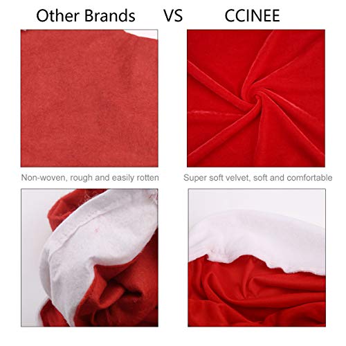 Ccinee Q5134Q16QALJMK 4Pc Red Hat Dining Chair Slipcovers,Christmas Chair Back Covers Kitchen Chair Covers thumb #2