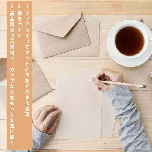 NATRKE デスクマット 80×40cm PVC製 1.5mm