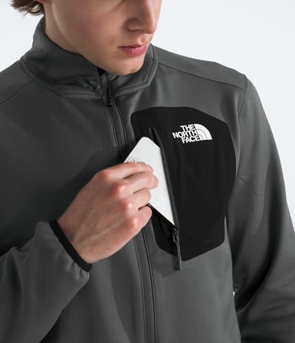 Image of THE NORTH FACE Men's Crest Full Zip Jacket | Water Repellent Fleece Coat, Double Layer Stand Collar & Zip Hand Pockets