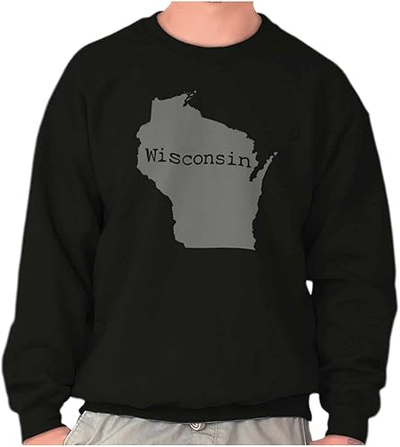 Classic Teaze Home State Pride - Sudadera con forma de Wisconsin para hombre o mujer