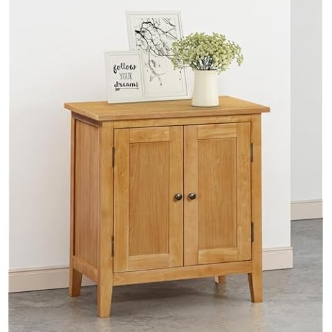Hallowood Furniture Aston Oak Small Storage Cabinet Cover