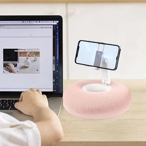 Almohada de felpa para soporte de tableta y teléfono móvil 3
