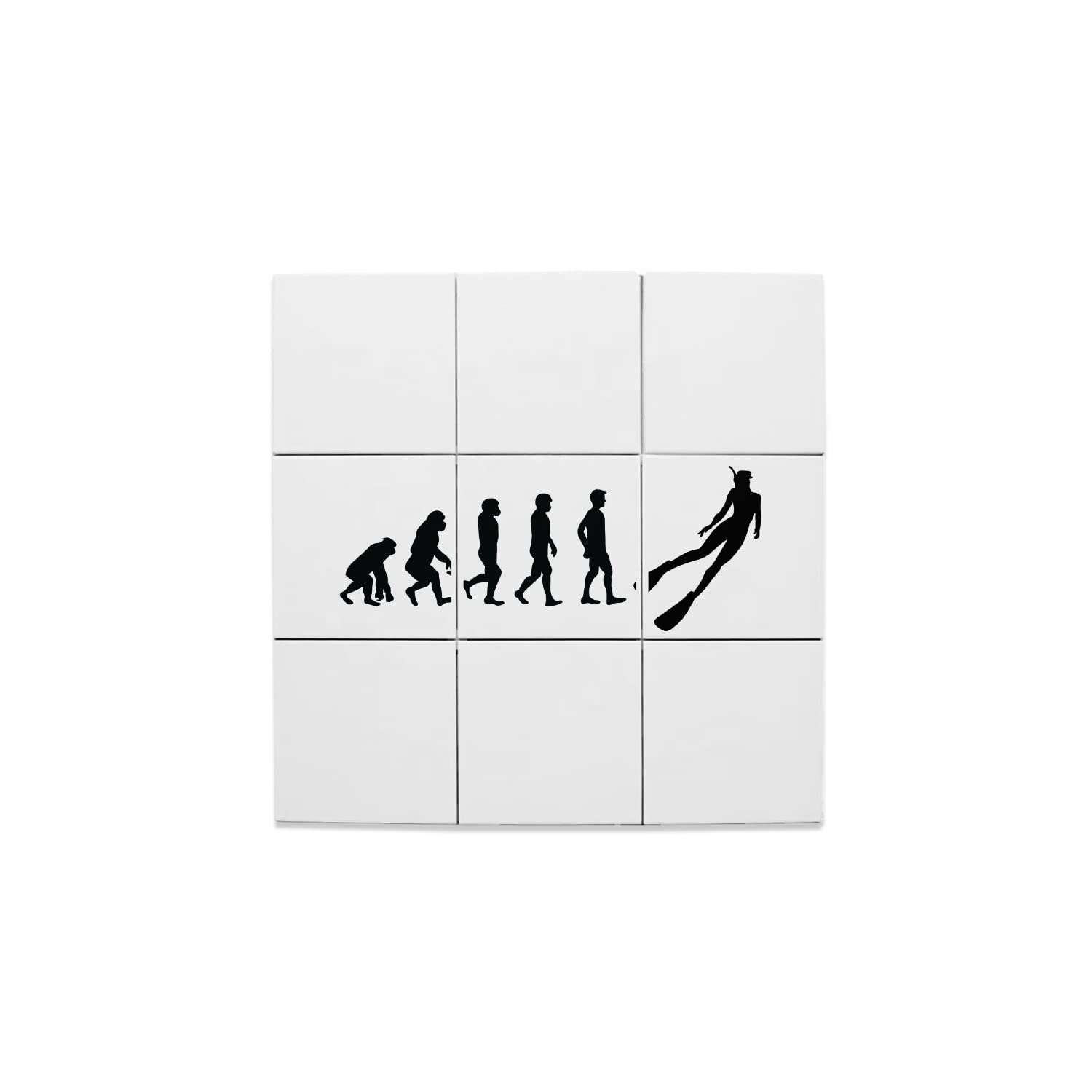 Carreaux céramique évolution freediving pour cadeau de plongeur apnée - 5