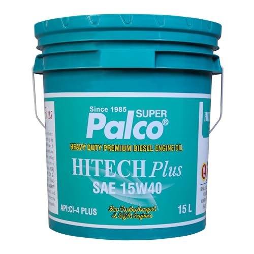 Image of PALCO Hitech Plus 15W40 Diesel Engine Oil 15 Litre for Heavy Duty Cars, Commercial Vehicles & Turbocharged Diesel Engines, EGR Compatible