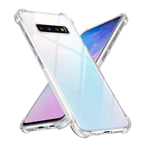 Xiltlly Funda para Samsung Galaxy S10（4G） 6.1', Carcasa Protectora Thin Antigolpes Transparente Suave TPU Silicona Anti-arañazos Bumper Caso con Esquinas Reforzadas Clear Case para Samsung S10（4G）