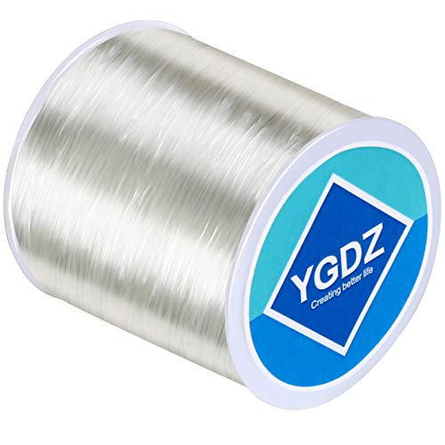 YGDZ Elastic Cord for Bracelets Jewelry Making, Stretchy Beading String, 1 Roll 100m (0.8mm)