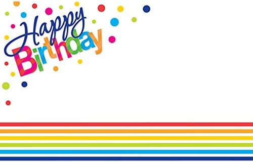 Burton + Burton Happy Birthday Enclosure Cards, Pack of 50