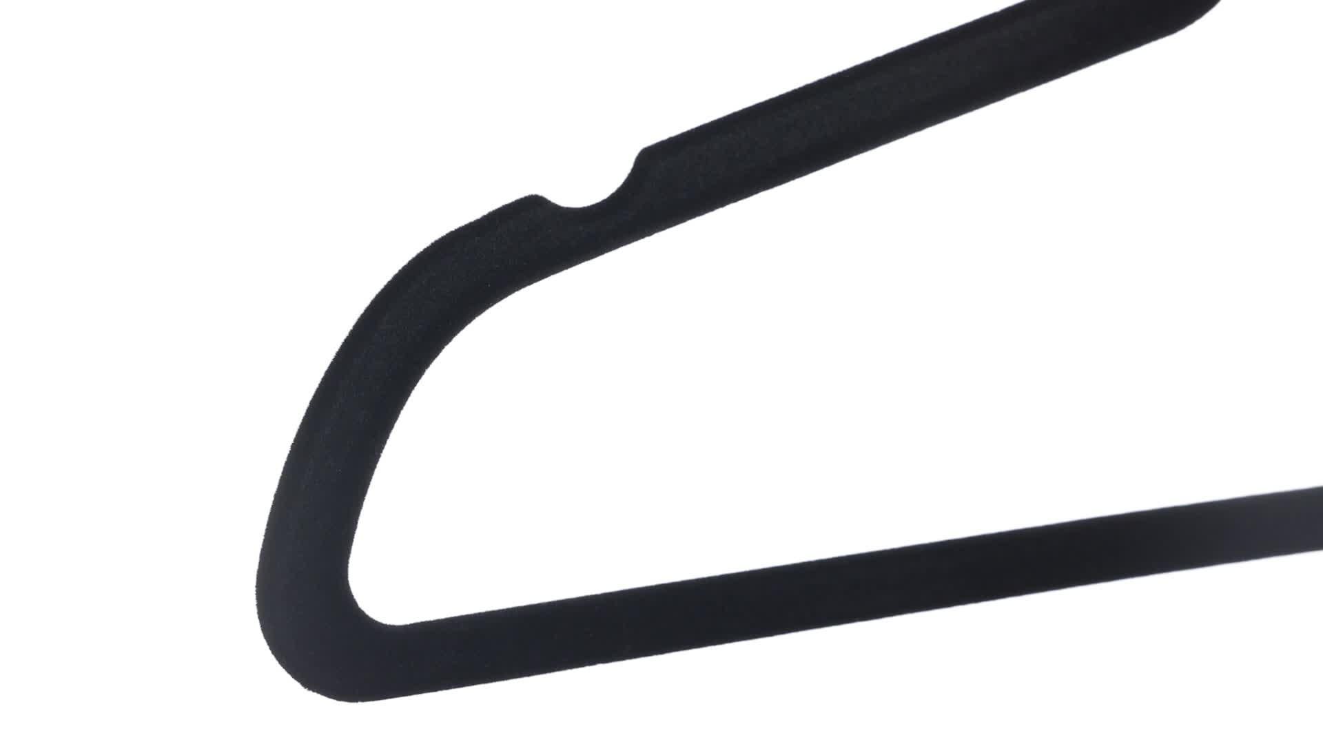 Lot De 50 Cintres Velours Noir - Pour Costumes - Dimensions 43x23 Cm - Neuf Sous Emballage