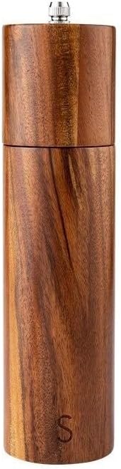 Salt and pepper grinder set, Cylindrical Manual Sea Salt Spice Grinding Bottle, Suitable for Home Kitchen, Restaurant, Outdoor Gathering Pepper or Grinder(Small)