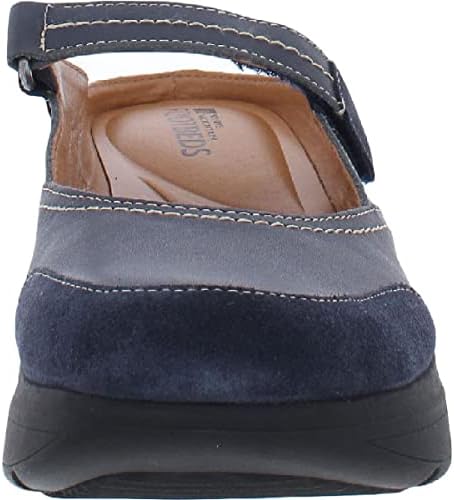 WHITE MOUNTAIN Shoes Fit Women's Comfort Mule, Navy/Leather/Suede, 6 M | Image 3