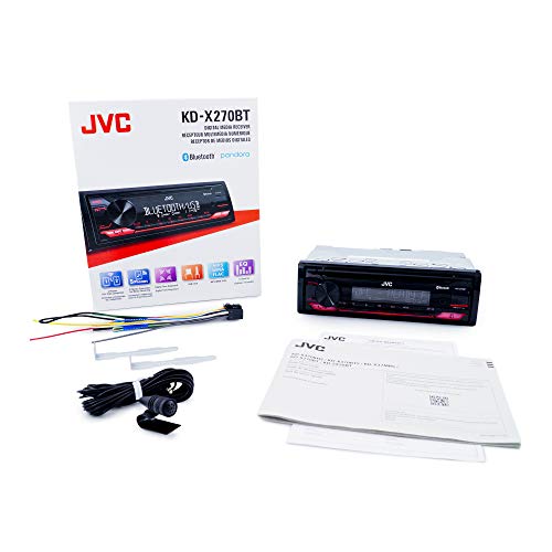 JVC KD-X270BT Bluetooth Car Stereo w/USB Port – AM/FM Radio, MP3 Player, High Contrast LCD, 50 Watts, Detachable Face Plate – Single DIN – 13-Band EQ - Image 6