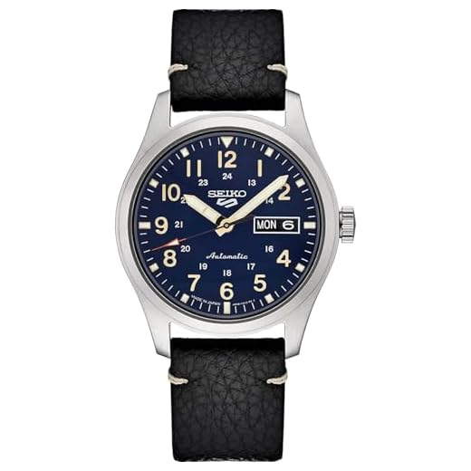 Seiko Relógio masculino esportivo SRPG39 Seiko 5, preto, 39,4 mm, aço inoxidável