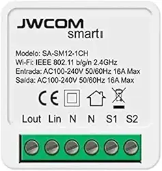 Interruptor Inteligente Wi-Fi Compatível com Alexa e Google Home, Controle por App e Voz, Automação Residencial