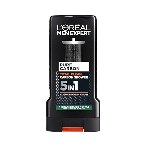L'Oreal Men Expert Total Clean Shower Gel, 300ml, Packaging may vary