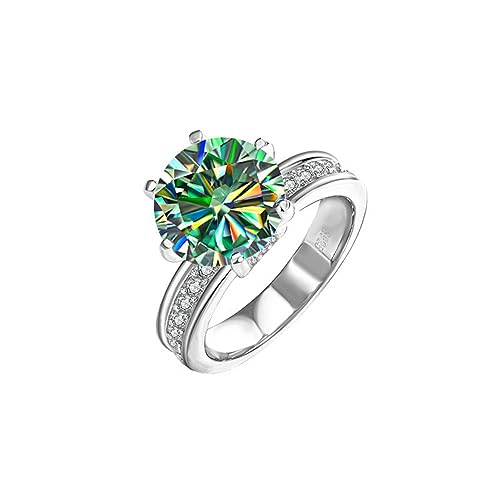 Bague fiançailles moissanite ronde pour sublimer votre demande en mariage