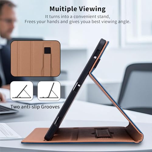 Tablette Protection Case iPad 9.7 Housse Compatible iPad 2018 2017 Air 2 Bleu