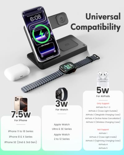 Wireless Charger iPhone Charging Station DROPS TO (BLACK ONLY) - image 2