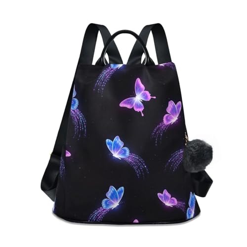 Sac à dos voyage papillons violets pour escapades et weekend