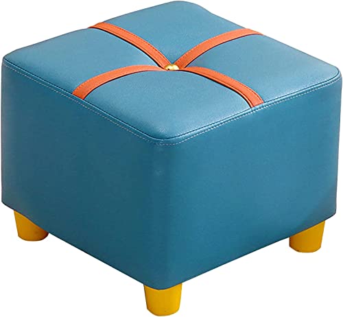Repose-pieds imperméable et antidérapant avec petit pouf bleu empilable