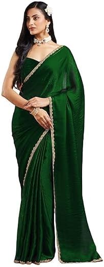 Women's Chiffon Two Tone Saree (With Blouse)