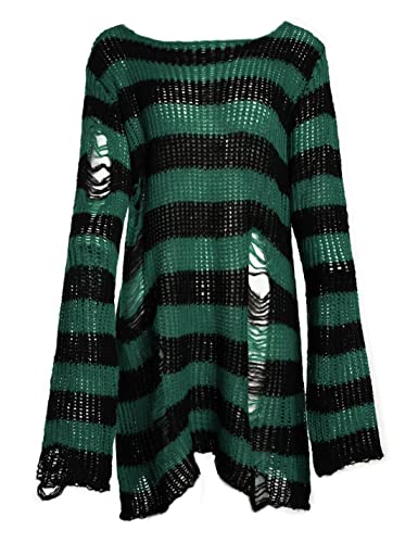 トップス thee greatest botch PUNKY KNIT 80's Betsey Johnson Punk Label Jewel Tone Color Block