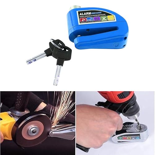 Image of Heavy Duty Keyed Lock | Hardened Steel Shackle Lock | Anti-Rust Security for Gate, Warehouse & Outdoor Use (ALT-19 Blue)
