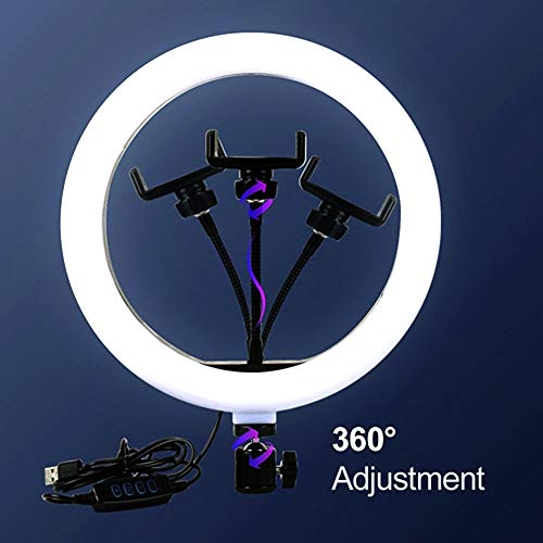 Iluminador Led Filmagem Ring Light 10 Polegadas Com Tripé MC9000