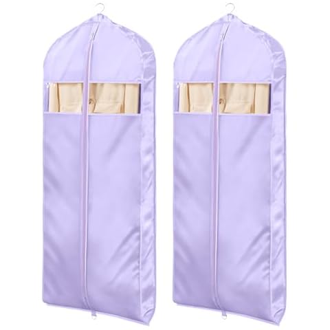 Univivi 60 Inch Garment Bags with Zipper Cover
