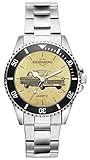 KIESENBERG Herrenuhr Armbanduhr Geschenk Fan Analog Quartz Metallband Uhr