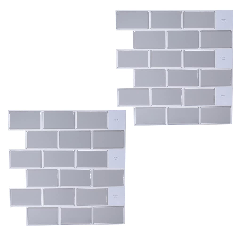 carotoe Adhesive 3D Sticker Brick 3D Stick Kitchen Wall Sticke PET Tiles Stickers for Bathroom Kitchen