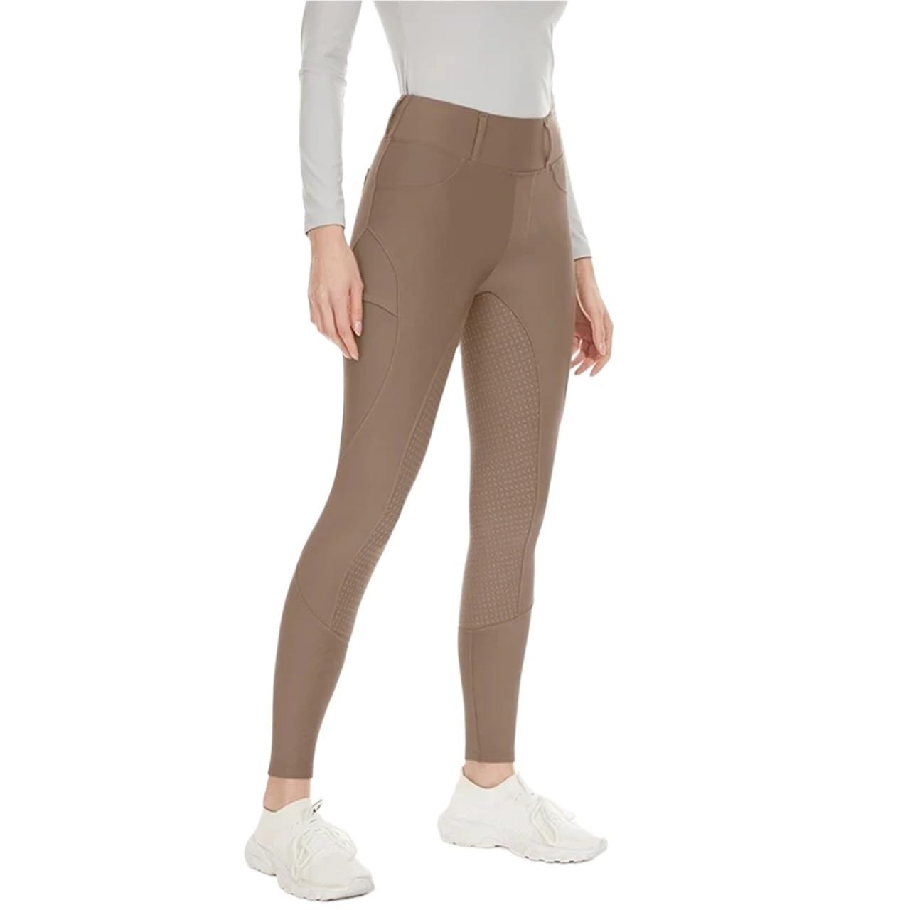 Mallas De EquitacióN Pantalones de equitación felpa invierno for mujer, calzas ecuestres cálidas y gruesas, mallas silicona antideslizantes for montar a caballo