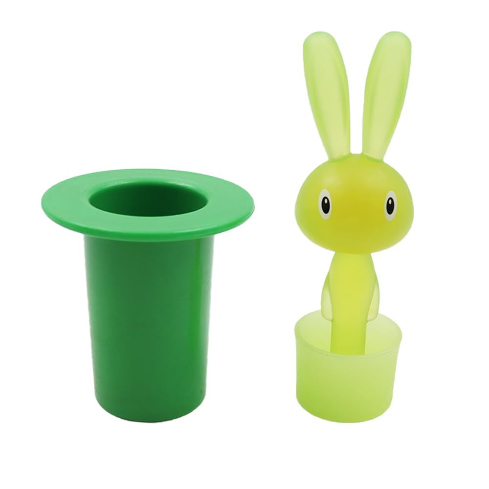 Porta stuzzicadenti coniglio porta stuzzicadenti scatola porta stuzzicadenti autosufficiente in PVC dispenser dolce contenitore per cucina soggiorno verde