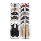 12 Fundas de Ropa, Bolsas Guardar Prendas Antipolvo Impermeables para Trajes,...
