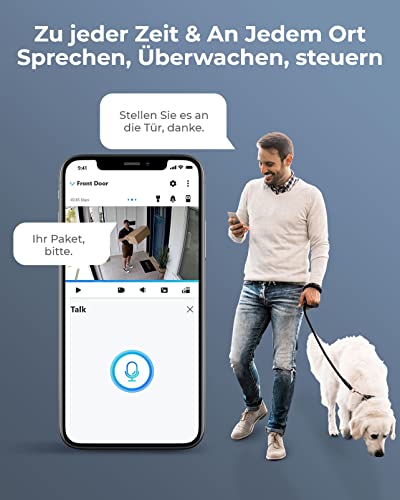 Reolink 12MP Überwachungskamera Aussen Set, 8 X PoE IP Kamera Überwachung Outdoor, Spotlights, Personen-/Fahrzeugerkennung, 2-Wege-Audio, 24/7 Farb-/IR-Nachtsicht, 16CH 4TB HDD NVR, RLK16-1200B8-A