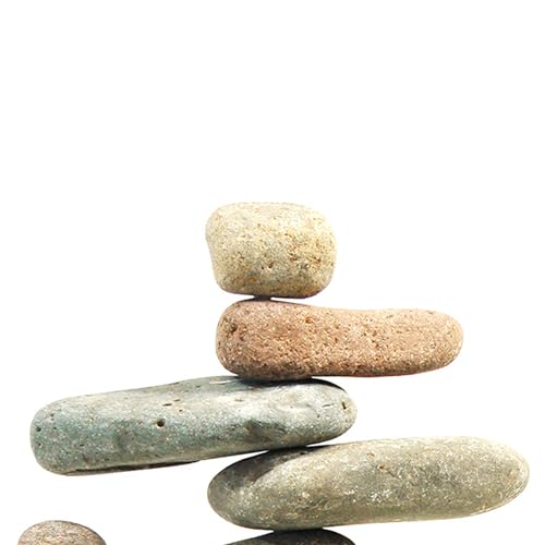 Ancient Graffiti Eight-Stone Balancing Cairn - Indoor/Outdoor Garden Decoration