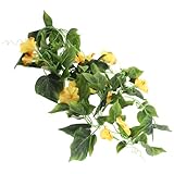 SHINEOFI Künstliche Blumenrebe mit Leuchtend Gelben Blüten Flexible Deko Ranke aus Sicherem Material für Hochzeit und Wohnraumgestaltung