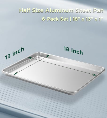 CURTA 6 Pack NSF Listed Sheet Pans