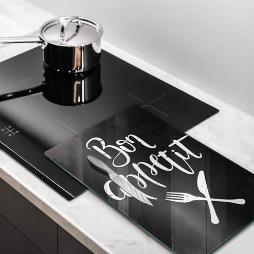 Plaque protection induction vitrocéramique 30x52cm Wallfluent pour accessoire de cuisine