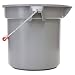 Round Bucket, Gray, 14-Qt., 12 x 11.25-In.