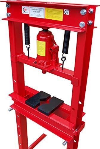 Bild 4 - Carmax Werkstattpresse 20T Hydraulikpresse + Druckstücksatz 52-TLG. – Rahmenpresse hydraulisch Dornpresse 20000kg