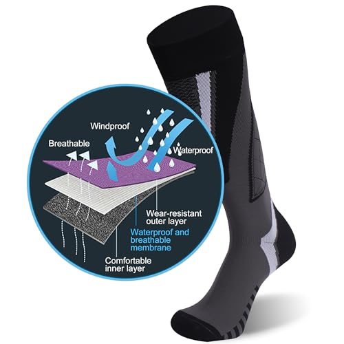 RANDY SUN Waterproof Breathable Knee High Kayaking Hunting Fishing Socks2