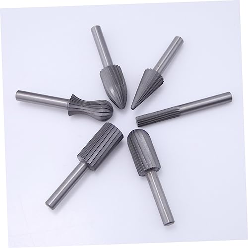 Set de 12 fresas rotativas de acero al carbono para madera miniatura 4