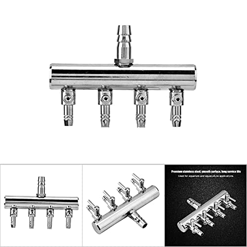 Aquarium Air Pump Splitter, 4 Way Pond Air Pump Manifold, Aquarium Air Control Valve - Image 4