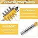 Newdeli Finger Joint Router Bit 1/4 Inch Shank Bearing Reversible Finger Joint Router Bits Carbide Joinery Wood Milling Cutter Glue Joint Tool Set for DIY Door Table Cabinet Shelve Furniture