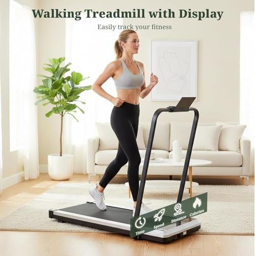 Image of Walking Pad Treadmill, 3 in 1 Portable Under Desk Treadmills for Home Small Space, Quiet Compact Folding Treadmill with Remote Control, 320 LBS Capacity