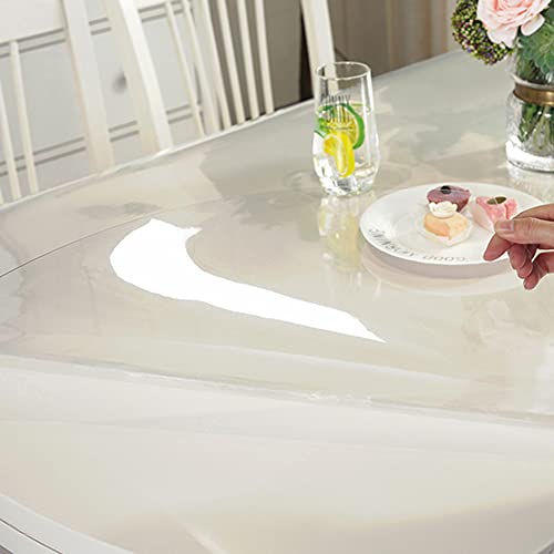 Nappe rectangulaire 100% imperméable anti-tache en plastique transparent - 7