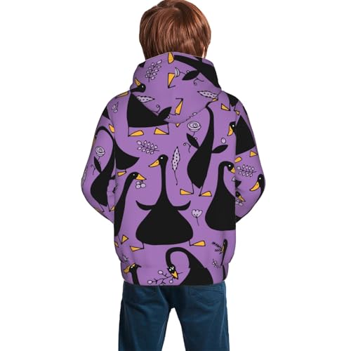 Funny Goose Kid Hoodies Boys Sweatshirts Girls Pullover with Pocket4