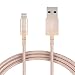 AmazonBasics Nylon Braided Lightning to USB A Cable, MFi Certified iPhone Charger, Gold, 6-Foot