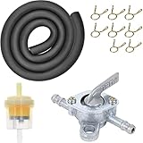 Ampliamente utilizado para válvula de tanque de gasolina Petcock para 50 cc 70 cc 90 cc 110 cc 125 cc 150 cc ATV Dirt Bike, Go Kart, 4 ruedas Quad Bikes, Dune Buggy, 4 ruedas, Pit Bike, Trail Bike, Go Karts.