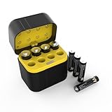 SURFOU Batterie ricaricabili al litio AAA confezione da 8 con caricabatterie, 1,5 V 1300 mWh ad alta capacità, fino a 1600 cicli di ricarica con scatola di immagazzinaggio, compatibile con telecamera